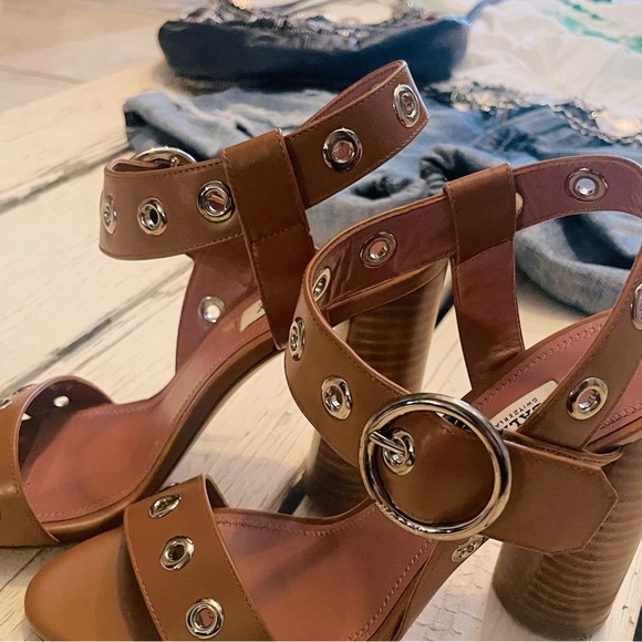 Bally Switzerland Brown High Heel Sandal size 37.5 - Picture 10 of 14